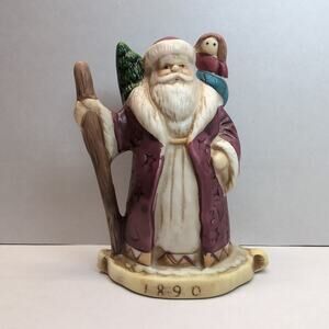 Santa Through the Years 1890 Kris Kringle Porcelain Figurine With Box‎ RSVP 1990
